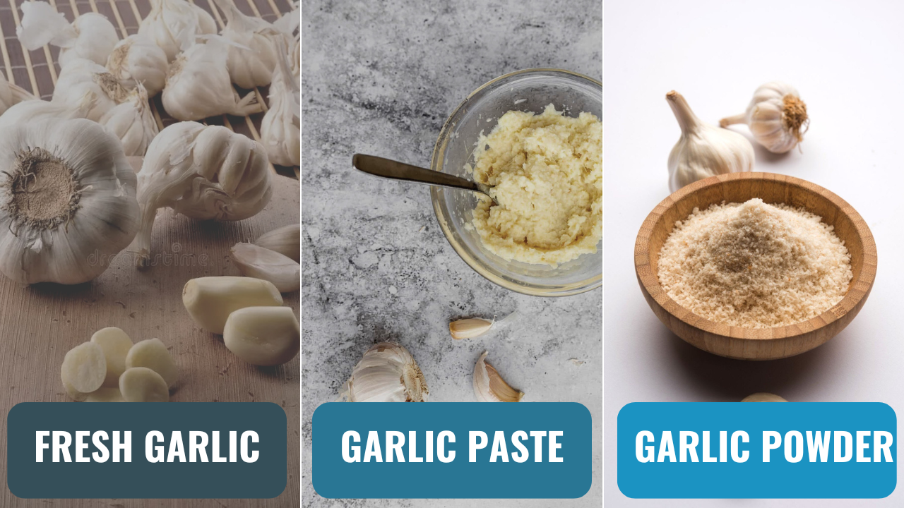 Garlic Powder vs Garlic Paste vs Fresh Garlic : Cost Per Use Compared