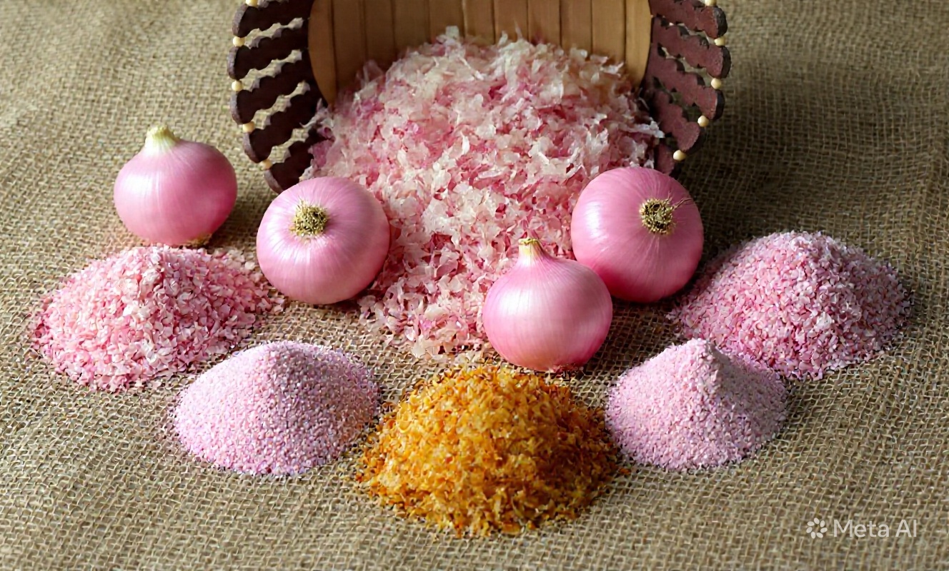 Dehydrated Pink Onion