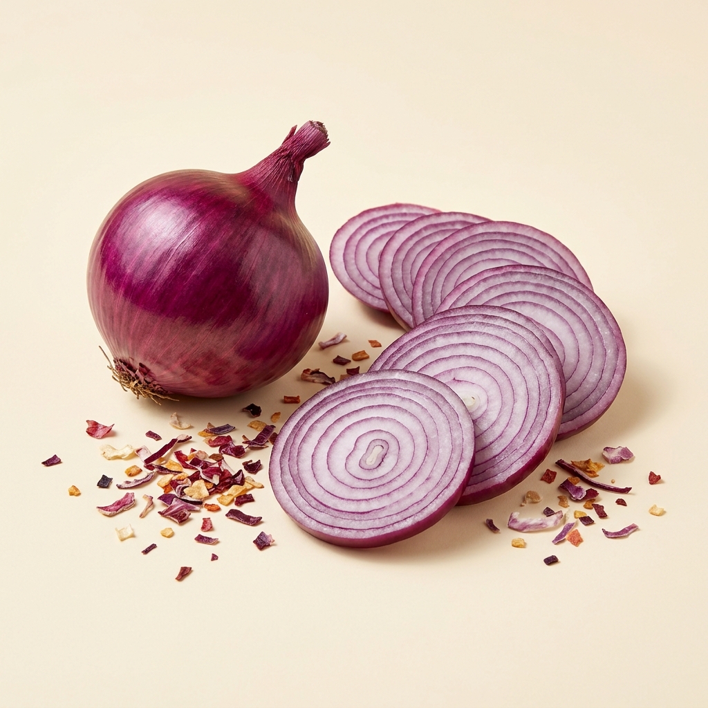 Dehydrated Red/Pink Onion